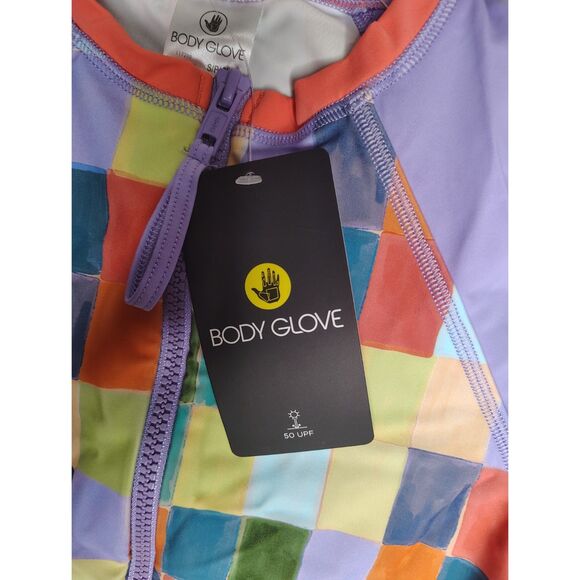 NWT Body Glove Stand Up Zip Front Paddle One Piece Swimsuit Size Small UPF 50+ - Picture 7 of 8